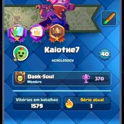 Vendo conta de clash royale boa intermediária  nivel 40