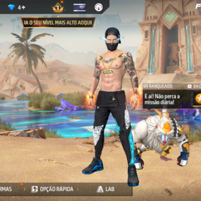 Conta de free fire pra ir embora pq n jogo mais