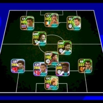 Conta eFootball Top! Čech 104, Drogba 103, Messi e Lendas