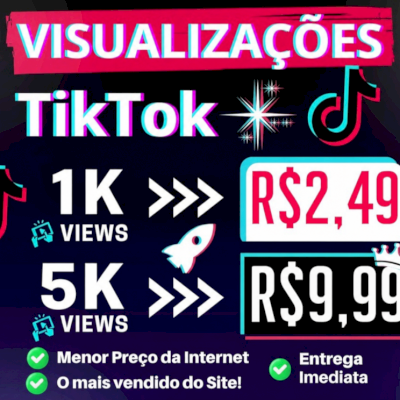 👑 1000 VIEWS TIKTOK POR R$2,49 -✨️ 5000 POR R$9,99 | ✅️ O MAIS VENDIDO DO SITE