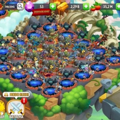 conta de dragon city lvl 124 muito avançada