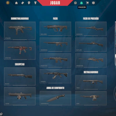 CONTA VALORANT OURO 3 - VANDAL SAQUEADORA, SPECTRE RECONHECIMENTO E OUTRAS