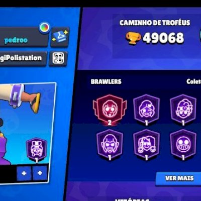 CONTA DE BRAWL STARS MUITO OP E RARA