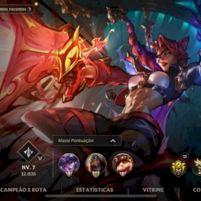 CONTA CONTA VÁRIAS SKINS TOP!