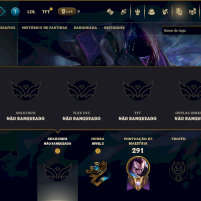 Unranked com 70 Champs e 49 Skins ( MID / ADC )