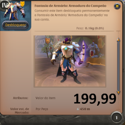 PRATA / SKIN / MAMUTE / CONTA / COMPRANDO TUDO, FAÇO UM SUPER DESCONTO!!