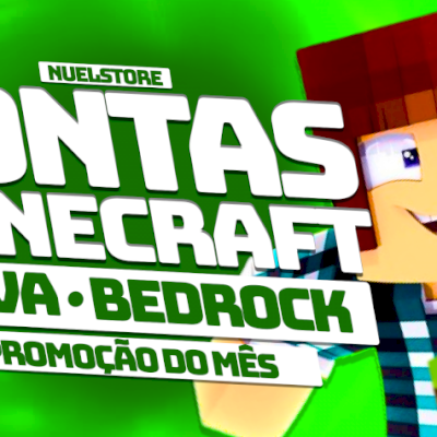 CONTAS MINECRAFT - JAVA + BEDROCK [PROMOÇÃO DO MÊS]