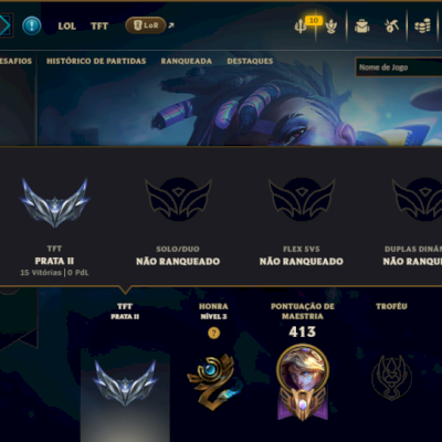 Unranked com 120 Champs e 213 Skins ( MAIN ADC )