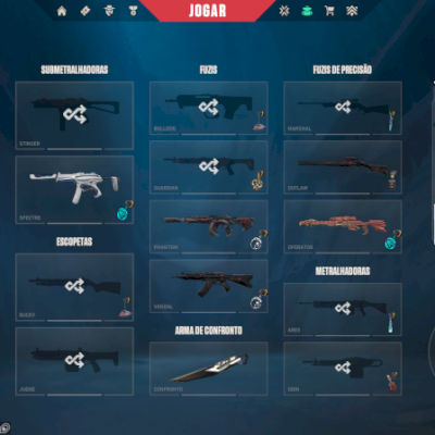 CONTA VALORANT COM MUITA SKIN TRYHARD