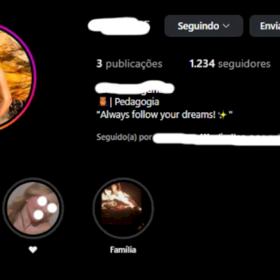 CONTA FEMININA INSTAGRAM C/ EMAIL + 500 SEGUIDORES BR + 30 DIAS CRIAÇÃO
