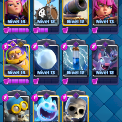 Conta de Clash 9500 troféus 7 evo