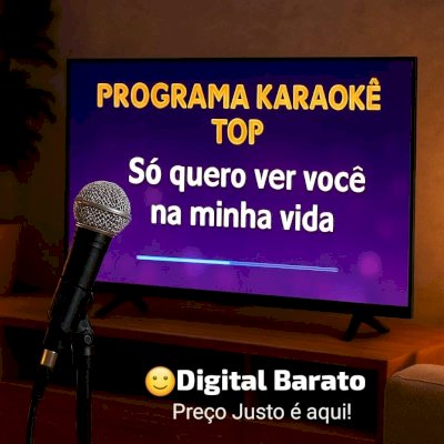 🎤 Programa Karaokê Top para PC e TV 🎶