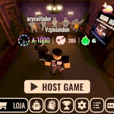 Conta de Roblox valiosa em diversos jogos.