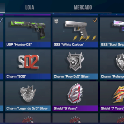 Vendo conta com faca e luva