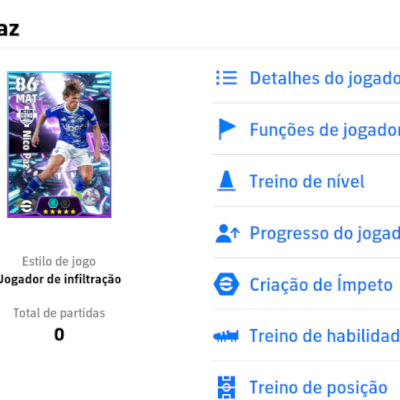 Conta efootball com Nico Paz 106