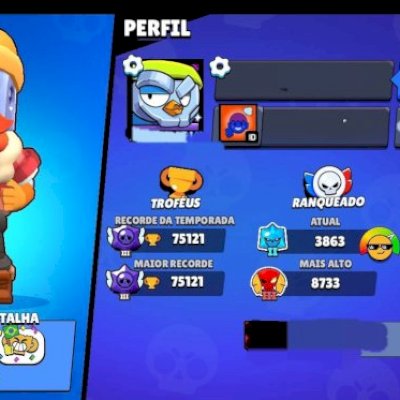 Conta Brawl Stars Pró 74k troféu