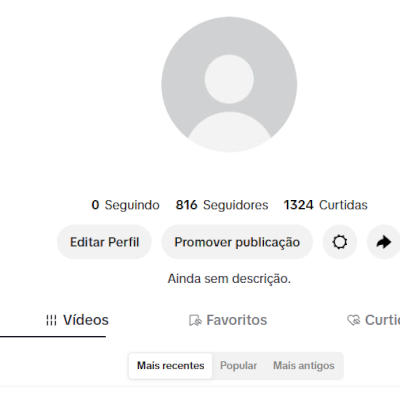 CONTA TIK TOK 816 SEG E 1,3K DE CURTIDAS (CONTAS TIK TOK) (PILOTO ATIVO)