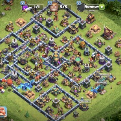Conta Clash of Clans TH14 (CV14) Nível 187 | Heróis Altos + Base Top + 1477 Gema
