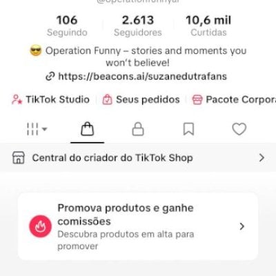 Conta com TikTok Shop