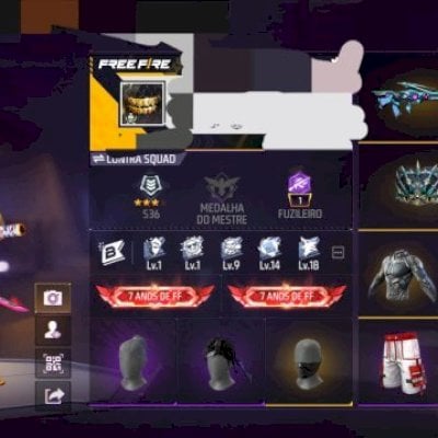 Conta free fire pra começar