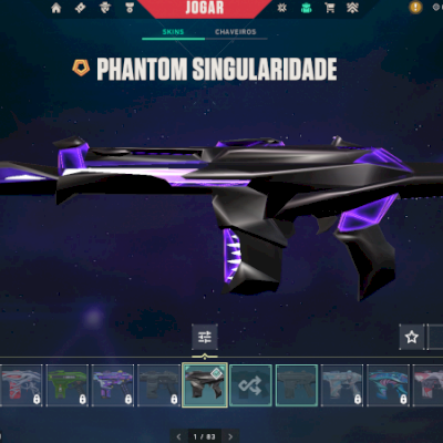 conta valorant, com phanton singularidade, passe da coleçao k/tac, platina 2