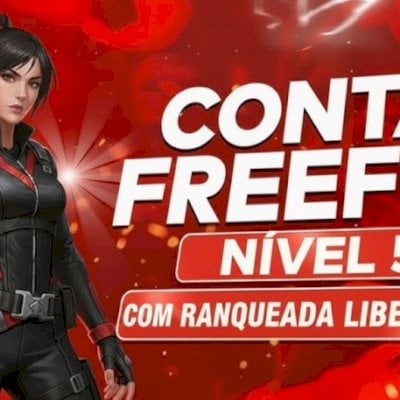 CONTAS FREE FIRE NÍVEL 5 | COM RANQUEADA LIBERADA