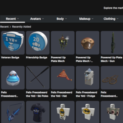 Vendo conta de roblox com mais de 20k de robux gastos!