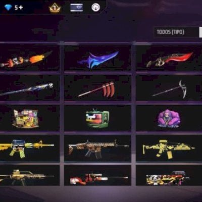 Conta De Free Fire Com 5 Anos