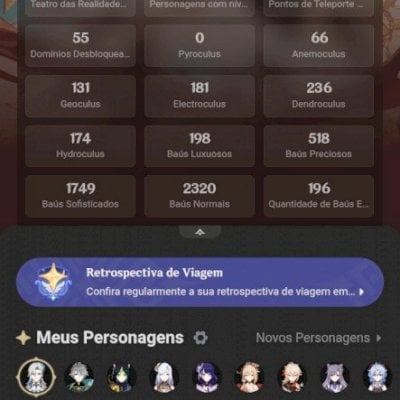 Contas antigas de Genshin e star rail