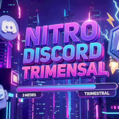 🟣 NITRO GAMING 3 MESES (TRIMESTRAL) 🚀 | Link Promo + 2 Boosts