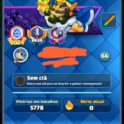 Conta de Clash royale com emblema CRL 2024
