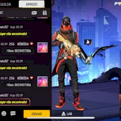 Like para seu perfil do Free fire