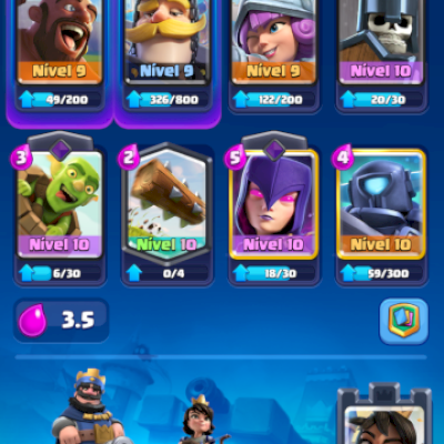 CONTA CLASH ROYALE LVL 25 | +350.000 DE OURO | 190 GEMAS | ARENA 9