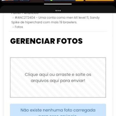 Uma conta como men kit level 11, Sandy Spike de hiperchard com mais 19 brawlers.