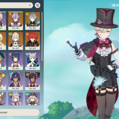 AR 55 | Com Alhaitham, Nahida, Furina, Durin, Lyney + arma assinatura.