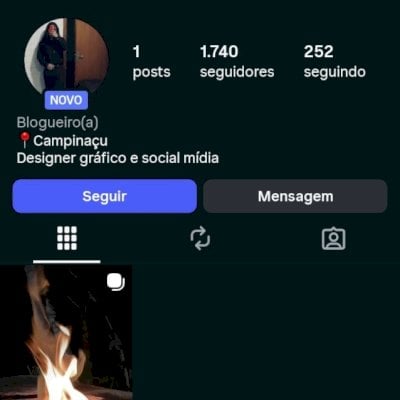 CONTA INSTAGRAM +1,7 SEGUIDORES