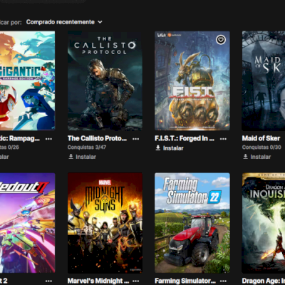 CONTA EPIC GAMES 19 JOGOS!