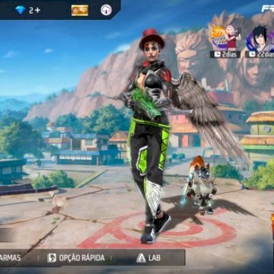 conta de free fire com diamante