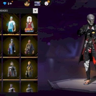 Conta free fire gemadinha passe thurzin +Naruto