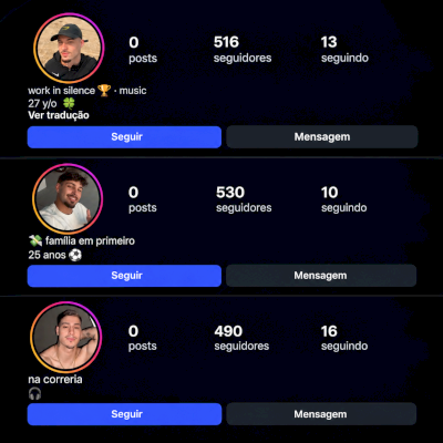 🔥 Instagram Masculino 🚹 +200 Seguidores  | +1 Ano de idade (Email incluído) ✅