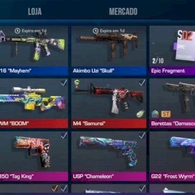 Vendo conta standoff com skin butterfly