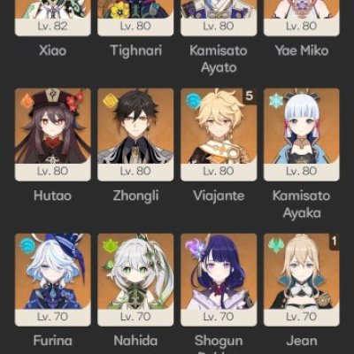 Vendo conta genshin/Honkai Star Rail juntas no mesmo email, servidor américa.