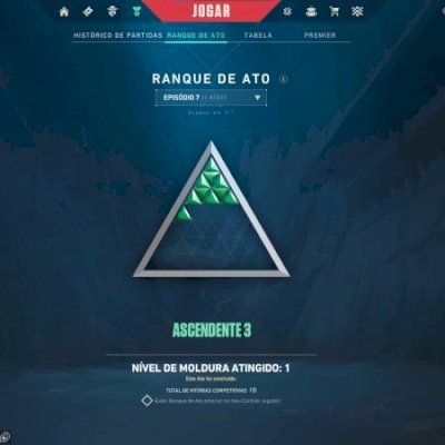 Conta ascendente 3 com 6 skins de vandal e 2 de phantom, dentre outras skins