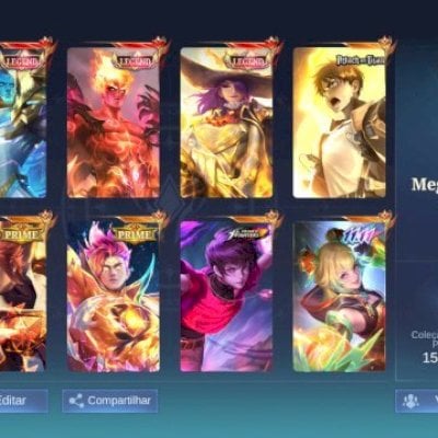 Conta mobile legends 600+ skins