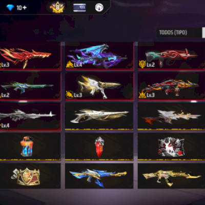 Vendo conta de FF prime 8 gemada