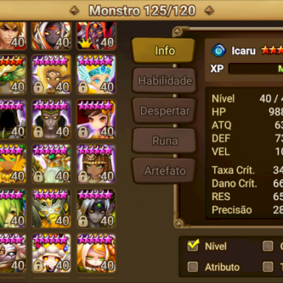 Conta Global 118 Monstros 6*