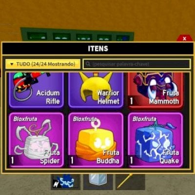 Conta com 3 frutas míticas