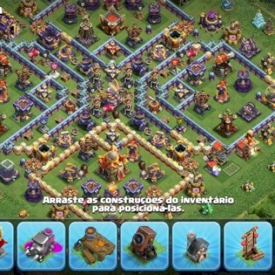 Conta Clash of Clans ULTRA RARA ⚡ Árvores 2014 + Dragão + Itens Antigos