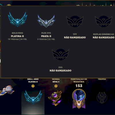Platina 2 com 85 Champs e 52 Skins