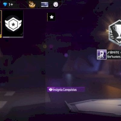 Conta de ff nova, mais com alguns itens desejados da atualidae